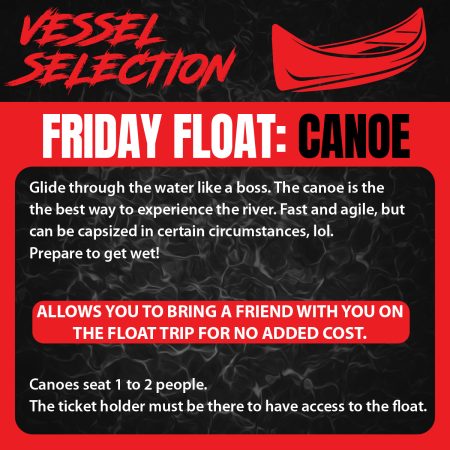 Friday Float Canoe 2026